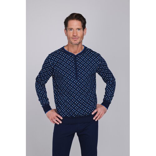 Pastunette Heren Pyjama Blue Draft – Donkerblauw – 100% Katoen Pastunette Heren Pyjama Blue Draft – Donkerblauw – 100% Katoen