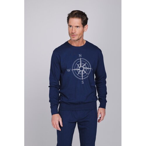 Pastunette Heren Pyjama Cloud Navigator – Donkerblauw – 100% Katoen Pastunette Heren Pyjama Cloud Navigator – Donkerblauw – 100% Katoen