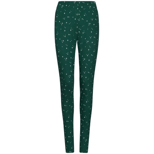 Rebelle Dames Pyjama Cozy – Donkergroen met Sterren – 100% Katoen Rebelle Dames Pyjama Cozy – Donkergroen met Sterren – 100% Katoen