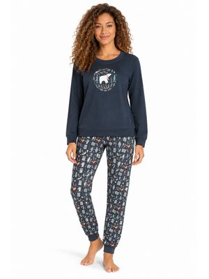 Comtessa Dames Pyjama – 100% Katoen – IJsbeer – Smoky Comtessa Dames Pyjama – 100% Katoen – IJsbeer – Smoky
