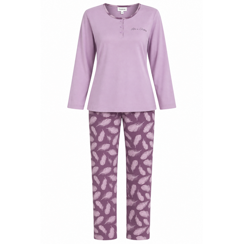 Comtessa Dames Pyjama – 100% Katoen – Single Jersey – Lila/Paars Comtessa Dames Pyjama – 100% Katoen – Single Jersey – Lila/Paars