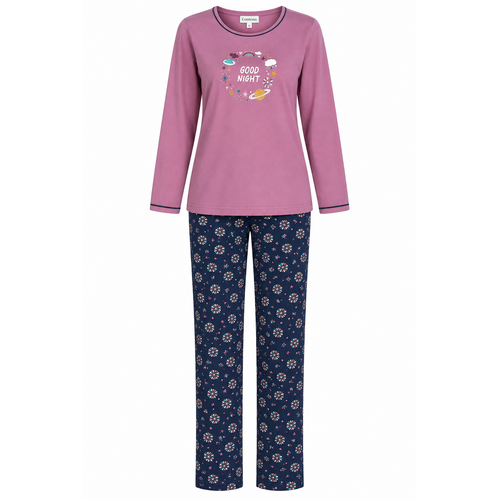 Comtessa Dames Pyjama – Katoen– Good Night – Oudroze/Donkerblauw Comtessa Dames Pyjama – Katoen– Good Night – Oudroze/Donkerblauw