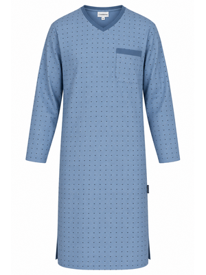 Comtessa Heren Nachthemd – 100% Katoen – Lange Mouwen – Lichtblauw – 110 cm Comtessa Heren Nachthemd – 100% Katoen – Lange Mouwen – Lichtblauw – 110 cm