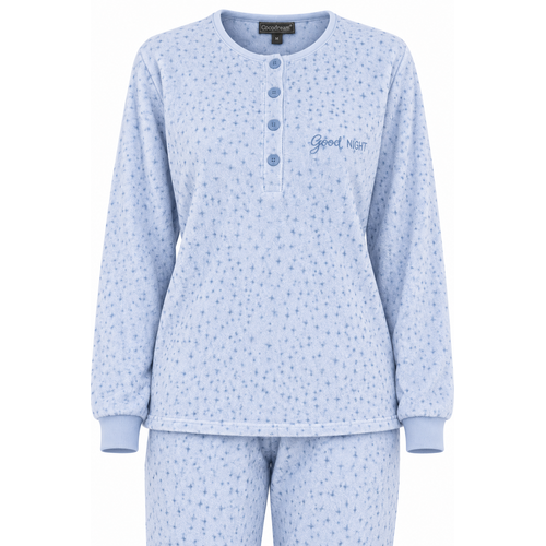 Cocodream Badstof Dames Pyjama – Winter – Lichtblauw