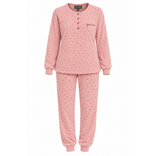 Cocodream Badstof Dames Pyjama – Winter – Roze - Sterretjes Cocodream Badstof Dames Pyjama – Winter – Roze - Sterretjes