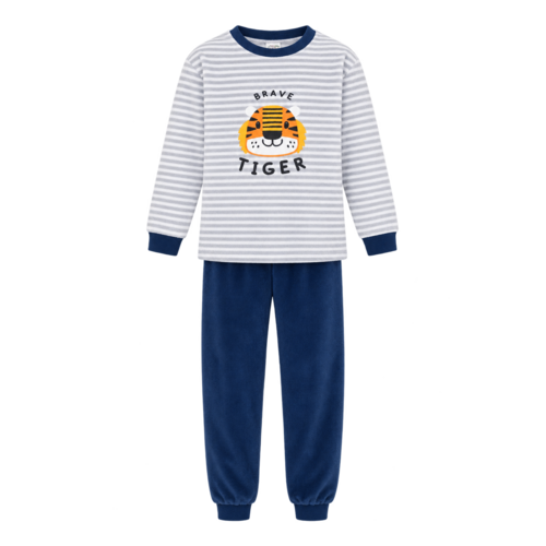 Outfitter Jongens pyjama velours - gestreept - tijger Outfitter Jongens pyjama velours - gestreept - tijger