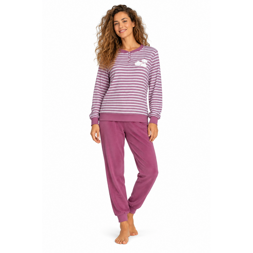 Comtessa Badstof Dames Pyjama – Winter – Oudroze Comtessa Badstof Dames Pyjama – Winter – Oudroze
