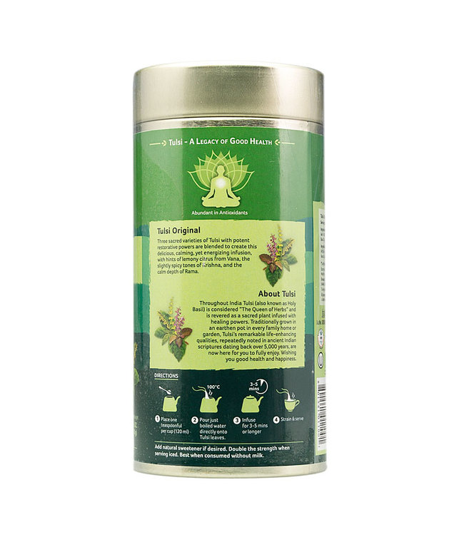 Organic India Tulsi Basil thee Original los 100g biologisch, caffeïne vrij