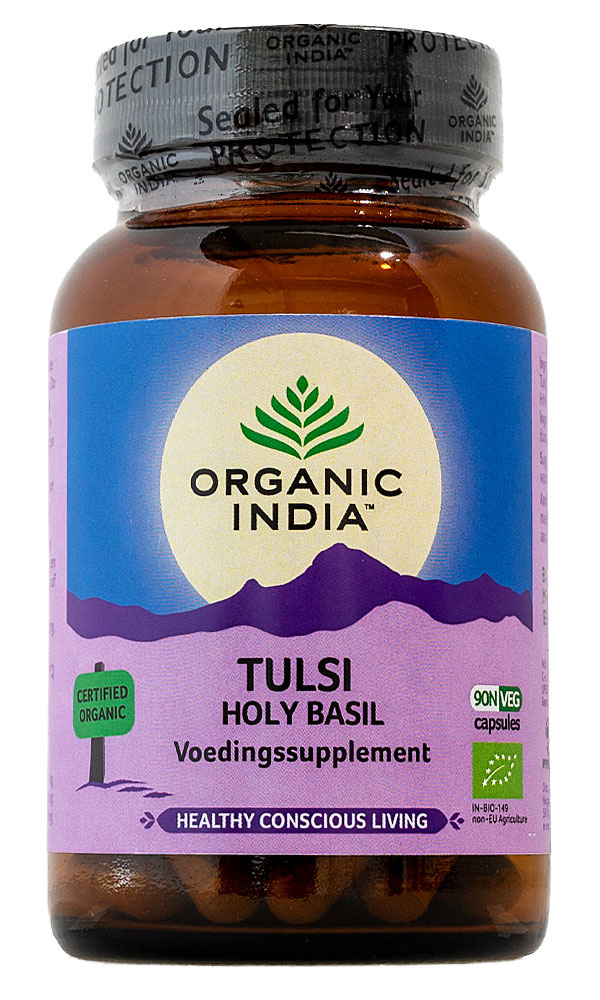 Tulsi Holy Basil 90 capsules 100 biologisch van Organic India