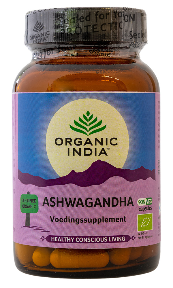 Ashwagandha Capsules Biologisch Van Organic India Organicwebshop Nl