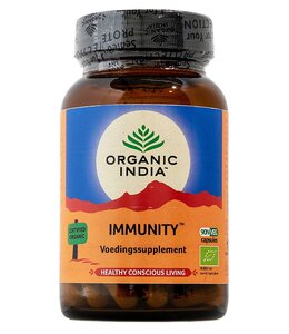 Organic India THT 7-3-2026 - Immunity  supplement, biologisch, 90 capsules