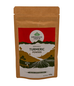 Organic India Best Before: 30-5-2026 - Kurkuma poeder 100g, biologisch