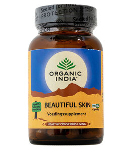 Organic India THT 21-7-2026 - Beautiful Skin supplement 90 vegan capsules, 100% ayurvedisch
