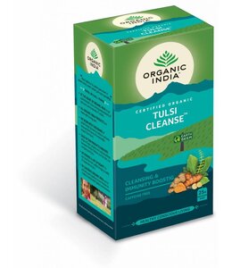 Organic India Best Before: 12-4-2026 - Tulsi Cleanse, thee, biologisch, 25 zakjes