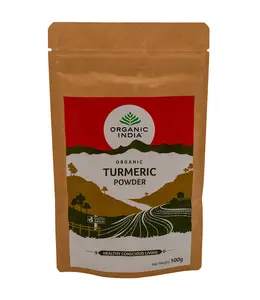 Organic India Best Before: 30-5-2026 - Kurkuma poeder 100g, biologisch
