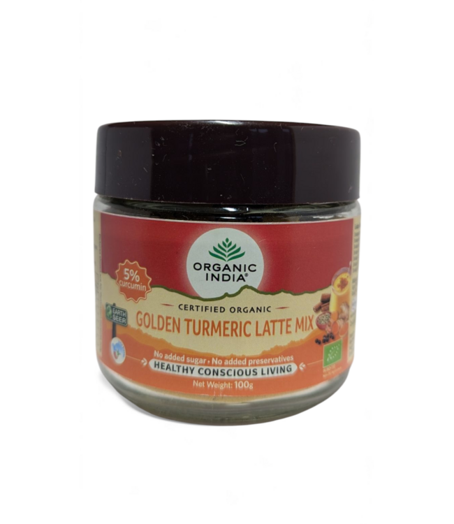 Organic India Best before:30-11-2026 Golden Turmeric Latte Mix, biologisch