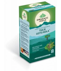 Organic India Best before:10-12-2026 Tulsi Gotu Kola, thee, biologisch, 25 zakjes