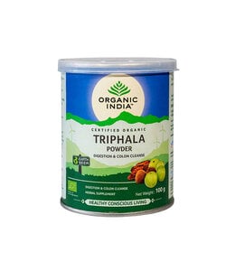 Organic India Best before:13-10-2026 Triphala powder 100g can, biologisch