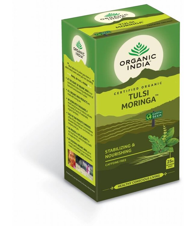 Organic India THT 10-12-2026 Tulsi thee Moringa, biologisch, 25 zakjes