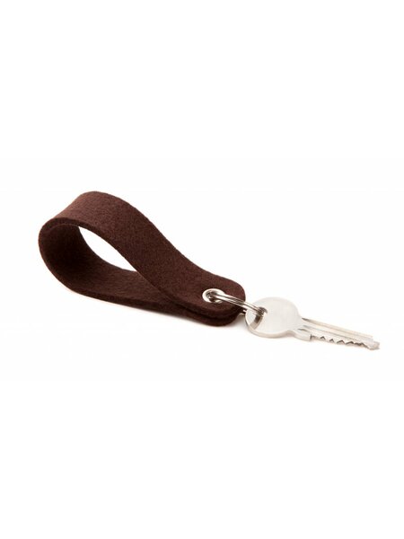 Keychain Dark-Brown round