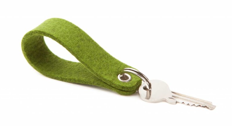 Keychain Farn-Green round