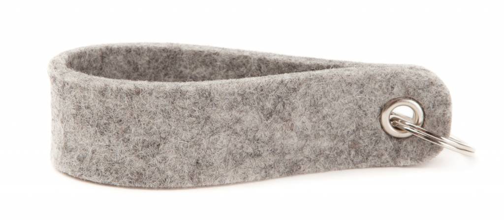 Keychain Light-Grey round