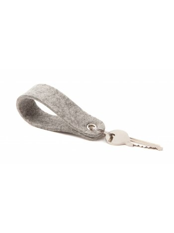 Keychain Light-Grey round