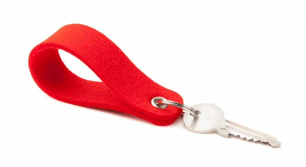 Keychain Light-Red round