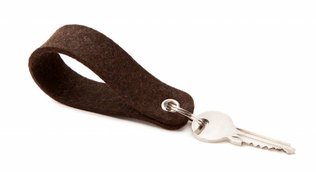 Keychain Truffle-Brown round