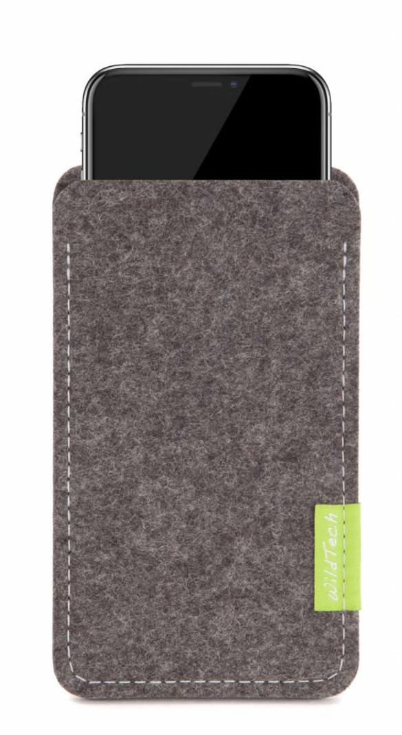 Apple iPhone Sleeve Grau