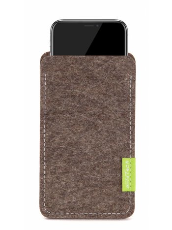 Apple iPhone Sleeve Natur-Meliert