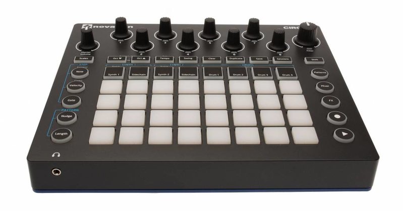 Novation Circuit DeckCover Lindgrün