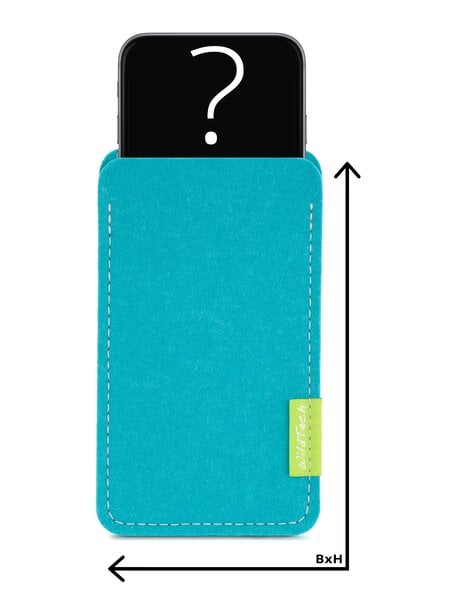 Individuelles Smartphone Sleeve Türkis