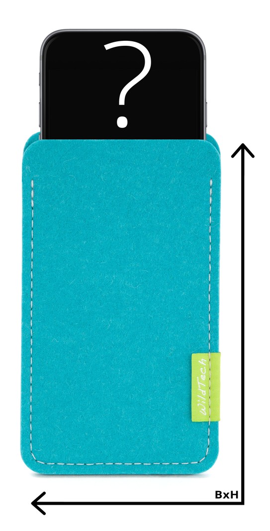Individual Smartphone Sleeve Turquoise