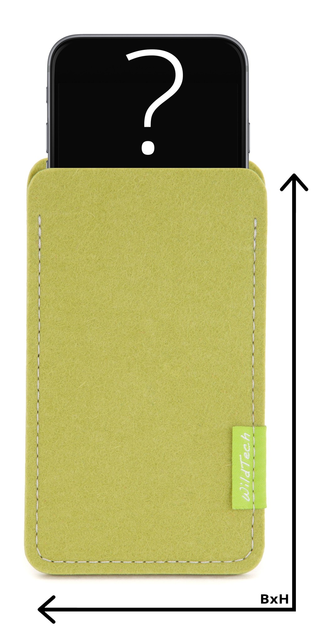 Individual Smartphone Sleeve Lime-Green