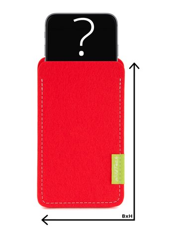 Individuelles Smartphone Sleeve Hellrot