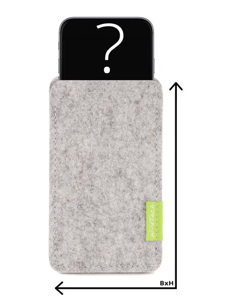 Individual Smartphone Sleeve Light-Grey