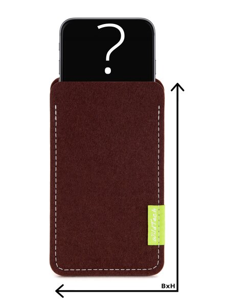 Individual Smartphone Sleeve Dark-Brown