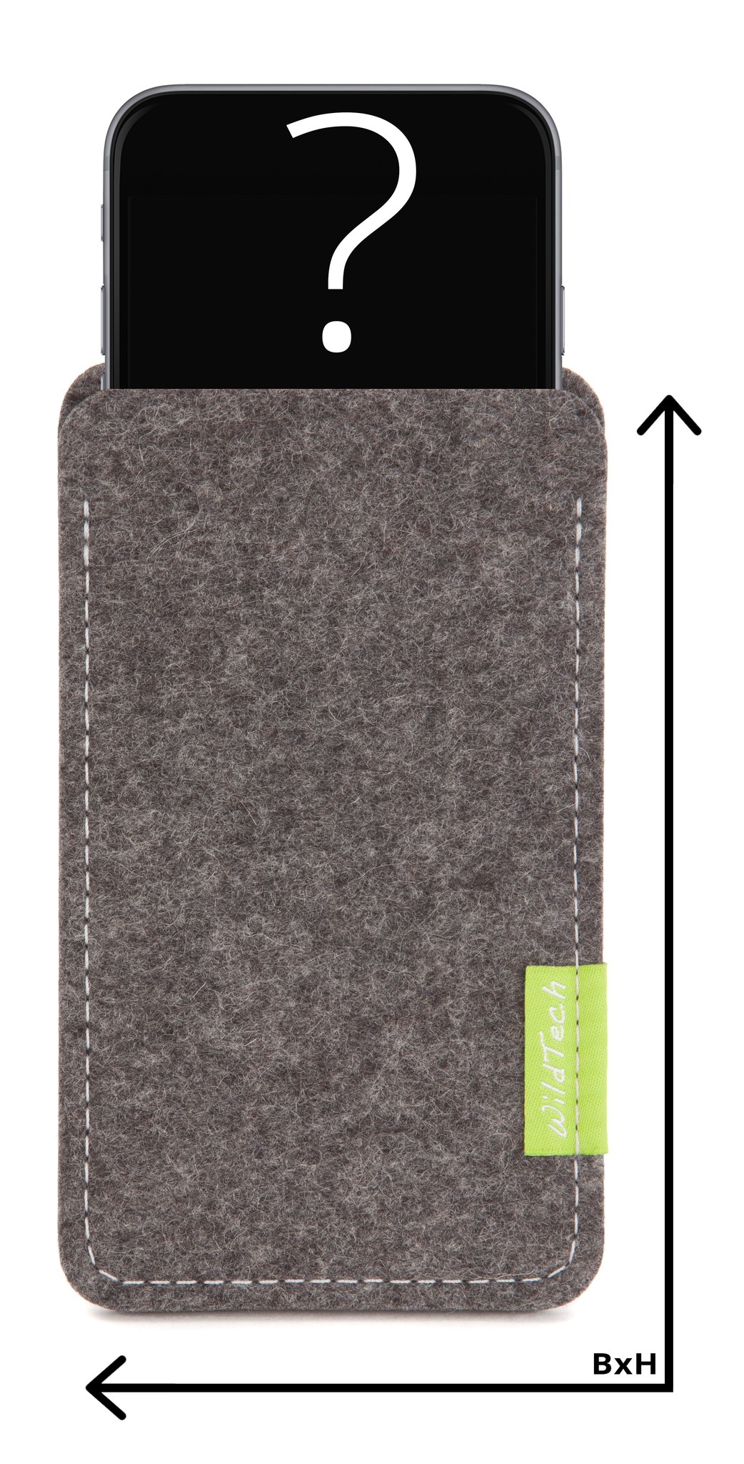 Individuelles Smartphone Sleeve Grau