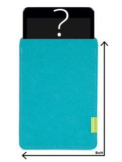 Individuelles Tablet Sleeve Türkis