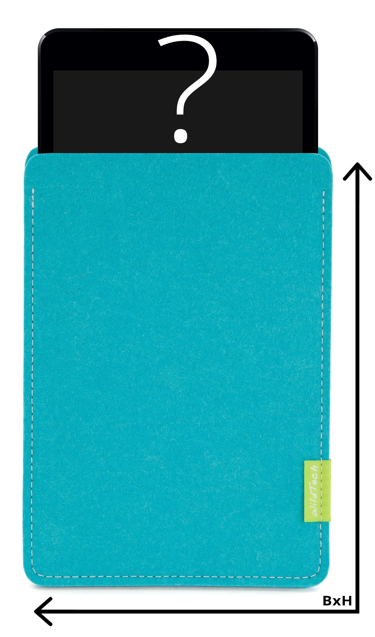 Individuelles Tablet Sleeve Türkis