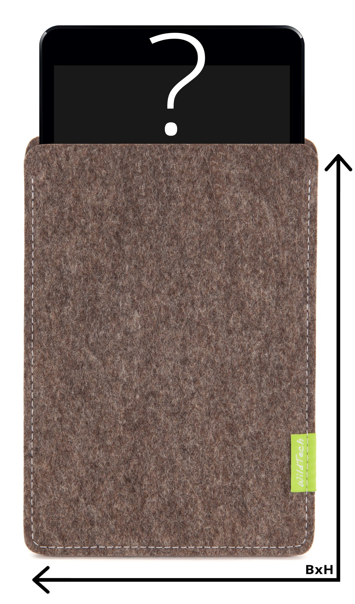 Individuelles Tablet Sleeve Natur-Meliert
