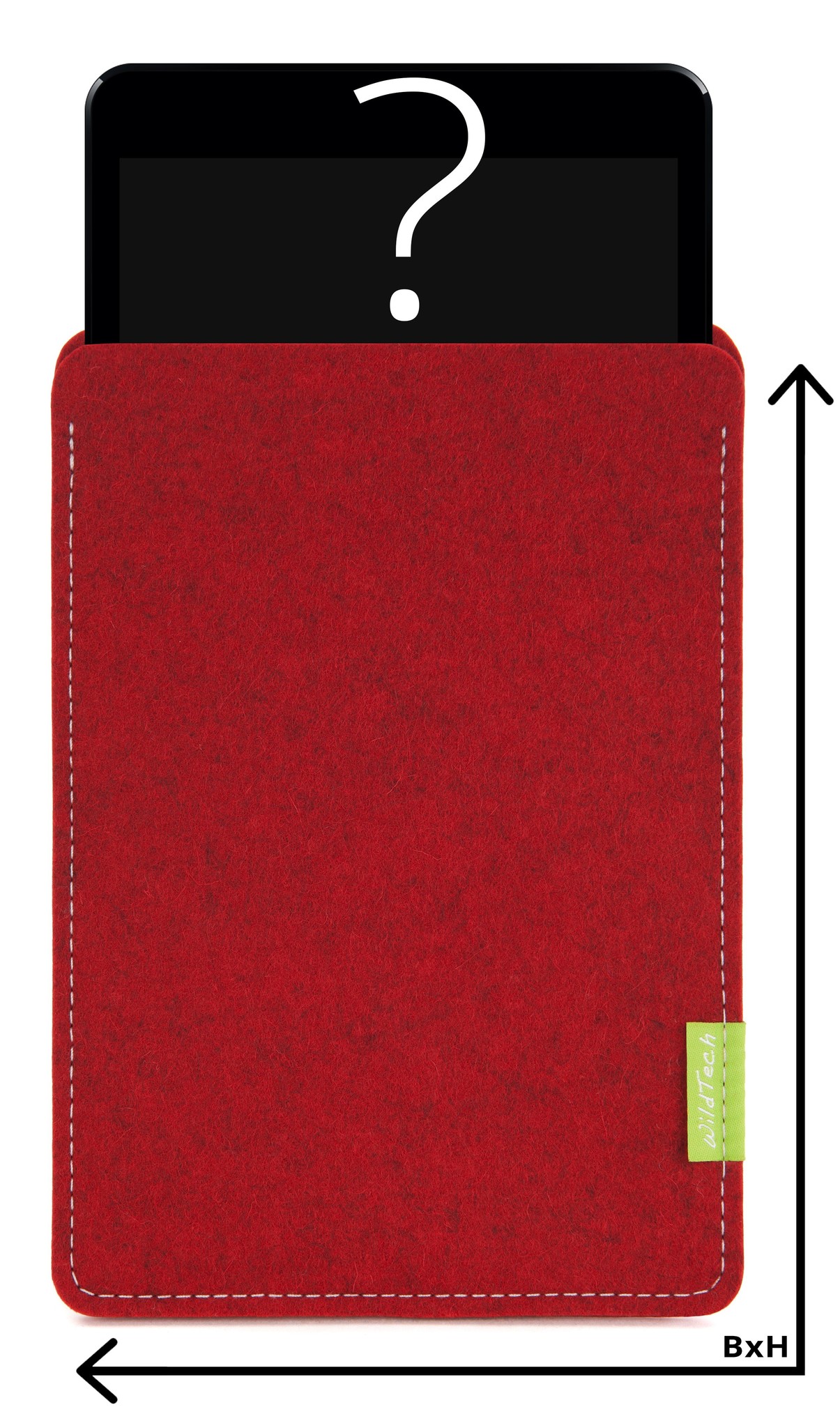 Individual Tablet Sleeve Cherry