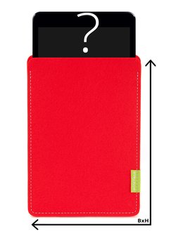 Individuelles Tablet Sleeve Hellrot
