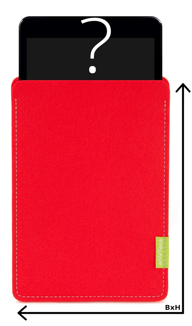 Individual Tablet Sleeve Light-Red