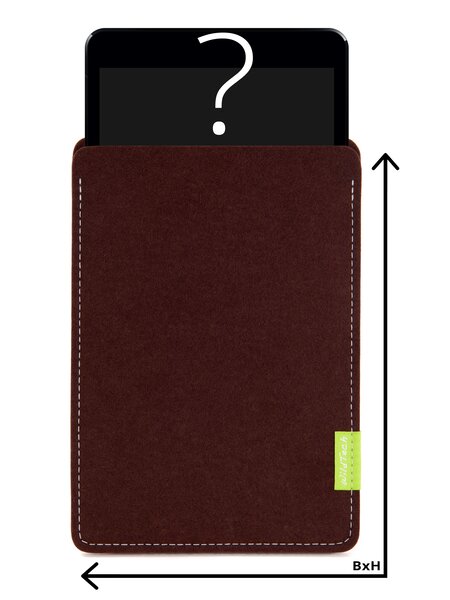 Individual Tablet Sleeve Dark-Brown