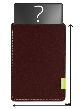 Individual Notebook Sleeve Dark-Brown