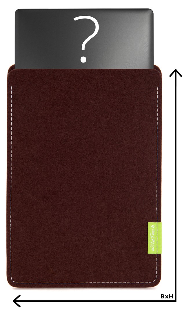 Individual Notebook Sleeve Dark-Brown