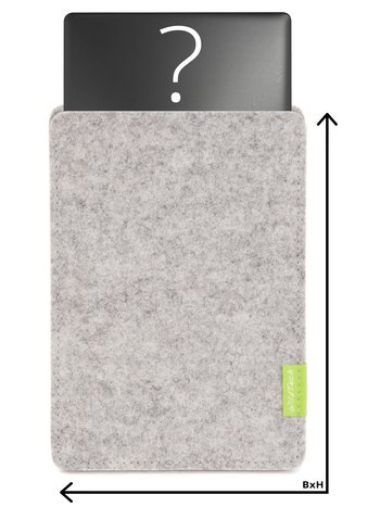 Individual Notebook Sleeve Bright-Grey