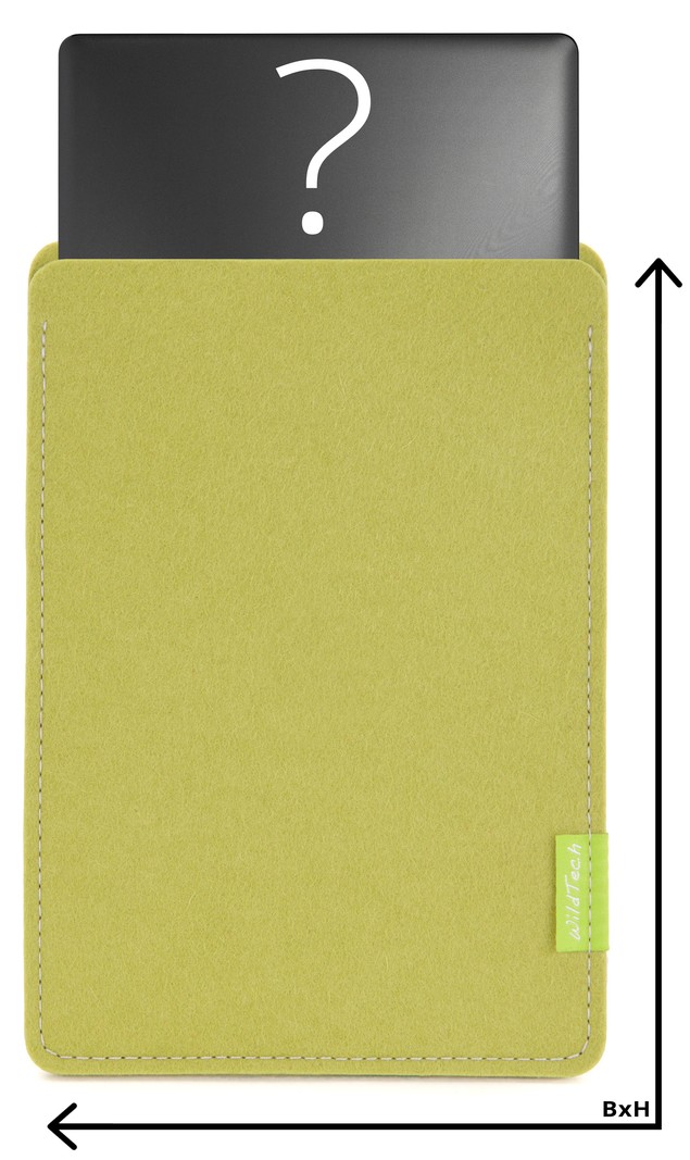 Individual Notebook Sleeve Lime-Green